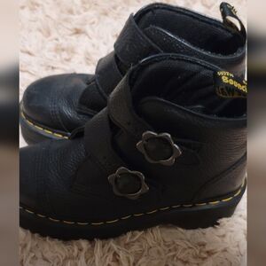 Flower Buckle Doc Martins